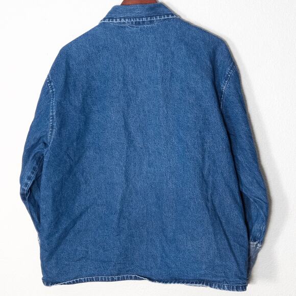 Keren Hart Embroidered Patchwork Denim Jacket Blue XL Cottagecore - Picture 2 of 8